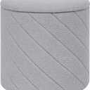 Round Boucle Storage Ottoman with Reversible Wood Tray, 17.7" Sherpa Cylinder Footrest Stool with Storage, Upholstered Folding Ottoman Coffee Table for Living Room Bedroom Dorm, Grey