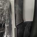 Magicorange 7-Piece Kitchen Knife Set - 5 Black Stainless Steel Knives with Sheaths, Cutting Board, and a Knife Block- Stainless Steel Kitchen Knives with PP Ergonomic Handle (Black)