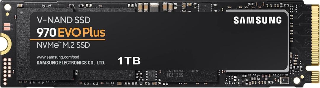 SAMSUNG 970 EVO Plus SSD 1TB NVMe M.2 Internal Solid State Drive w/ V-NAND Technology, Storage and Memory Expansion for Gaming, Graphics w/ Heat Control, Max Speed, MZ-V7S1T0B/AM