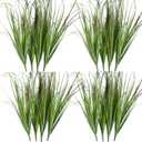 VANTREE 16PCS Artificial Plants, Wheat Grass Greenery Stems, Fake Tall Grass for Home Decor, Indoor Outdoor Decor, 18.9 Inches