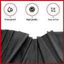 54 Inch x 200 Feet Black Plastic Tablecloth Roll Cut to Size Disposable Table Cover with Cutter Box Plastic Table Cloth for Party, Wedding, Birthday