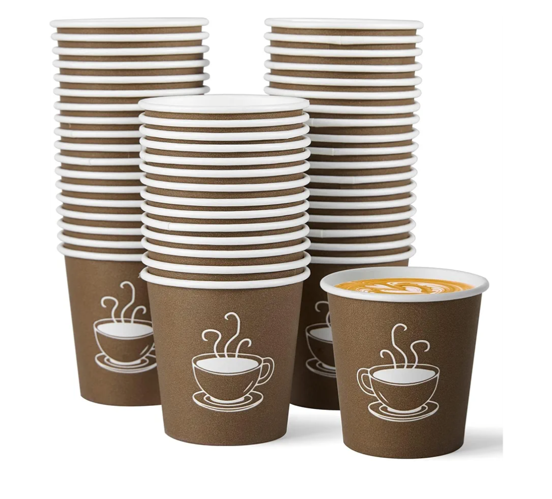 600 Pack 4 oz Paper Cups, Small Disposable Coffee Cups, Paper Espresso Cups, Hot/Cold Drinking Cups for Party, Picnic, Travel and Events