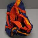 WOOMADA Travel Duffle Bag, Weekend Bag with Wet Pocket & Trolley Sleeve, Overnight Duffel(red&dark blue)