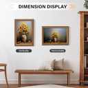 12x18 Picture Frame, HD Real Glass 12x18 Vintage Photo Frame, 12 by 18 Poster Frame with Vintage Gold Border Horizontal & Vertical Display for Tabletop or Wall Decor (1 Pack)