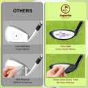 2 x Golf Impact Tape Clear Golf Club Stickers for Accurate Ball Striking Sticky Golf Pro Club Sweet Spot Analysis Improves Skills Quality Training Aid for Golf Beginners and Fans (Qty: 60P)