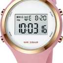 XCZAP Outdoor Sport Watches Alarm Clock 5Bar Waterproof LED Digital Watch (coffee-one)