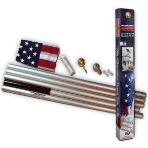 American Flag Kit Perma-Nyl Nylon Flag 100% Made in the USA - 3' x 5' ft Flag with 20ft Aluminum Pole - Sturdy, Durable and Patriotic - Great for Gardens and Homes - Valley Forge Flag (20' Nylon Flag Kit, Multicolor) American Flag Kit Perma-Nyl Nylon Flag 100% Made in the USA - 3' x 5' ft Flag with 20ft Aluminum Pole - Sturdy, Durable and Patriotic - Great for Gardens and Homes - Valley Forge Flag (20' Nylon Flag Kit, Multicolor)