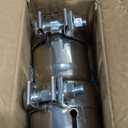 Stainless Steel 2.75 to 3 Inch Exhaust Adapter, 2.75" ID to 3" ID Exhaust Reducer Connector Pipe with Clamp