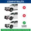G05 Front Lip Compatible with (2019-2023) BMW X5 G05 M-Sport Model M50i ABS Gloss Black Bumper Spoiler Air Splitter
