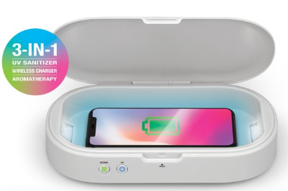 iLive UV LED Sanitizer with Aromatherapy & Wireless Charging (IAAQ600G)