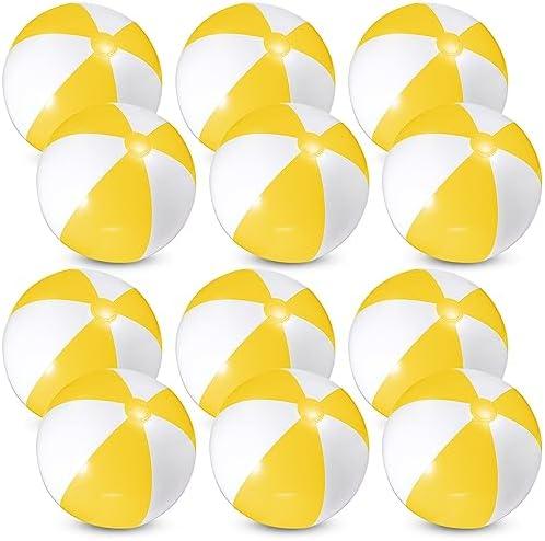 Chitidr 2 Pcs 16'' Beach Ball PVC Inflatable Ball Bulk Blow up Pool Balls for Swimming Pool Summer Hawaiian Tropical Theme Party Favors Decorations Favors Supplies