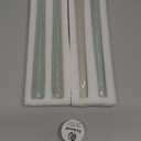 Pickood 12-Inch Tall Dripless Taper Candles Set of 4 - Turquoise Tapered Candles, Perfect for Spring - Smokeless, Unscented, Long Burning - Hand Poured, Colored Tall Candlesticks - Teal