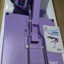 Heat Press 15x15 inch Industrial Quality Sublimation Heat Press, Slide Out Heat Transfer Machine for T-Shirt, Purple