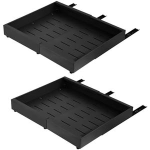 Pull Out Cabinet Organizers 1 Pieces Black Adjustable Heavy Duty Adhesive Drawers 42x32x7 Cm Retractable Slide Out Storage Tray For Home Kitchen Restaurant Hotel
