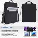 13 inch Laptop Sleeve Case Shoulder Bag for 2026 MacBook Air 13.6 in M4 M3 M2, Neo 13-inch Padded Shockproof Accessory Pocket