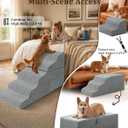 Dog Stairs for High Bed, 22.8" H 5-Step Pet Steps for Small Dogs & Cats
