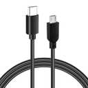 USB-C to Micro USB Cable 2FT, Fast Charging & Data Sync, Compatible with Type C Wall Chargers, Samsung Galaxy S7 Edge, S6, S5, Kindle, PS4 Controller, Fire TV Stick, Xbox One, Camera, etc