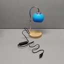 Candle Warmer Lamp with Timer 2H/4H/8H, Adjustable Height Dimmable Candle Lamp with 2 Bulbs, Wax Melt Warmer for Jar Candles, House Warming, Home Decor, Christmas Gifts for Women, Mom(Ocean)