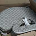 My Brest Friend Nursing Pillow - Deluxe - Flower Key Gray