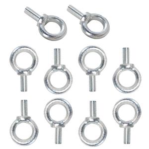 5/16" x 13/16" Galvanized Steel Eye Bolts,Eye Bolts for Rigging, Anchoring, and Construction - 300 lbs Working Load Limit, Pack of 10(M8*20)