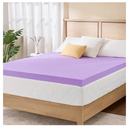 2 Inch Twin Lavender Infusion Memory Foam Mattress Topper for Relaxing Sleep, Ventilated & Pressure Relieving, CertiPUR-US Certified, Medium Firm Topper in a Box, Twin Size, 38"x75"