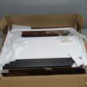 Corner Printer Stand with Charging Station and LED Lights, 3-Tier Corner Printer Stand Table, Triangle Corner Table for Small Space Office Living RoomCorner tv StandRustic Brown, Retro