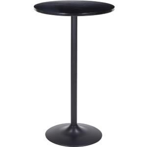 Modern Bistro Table 40 Inch Height, 23.6" Round Bistro Pub, Black Bar Height Cafe Table for Kitchen, Parties (Black), 23.6 inches x 23.6 inches x 40.55 inches