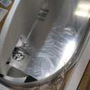 USHOWER Brushed Nickel Pill Oval Mirror for Bathroom 24x36 Inch