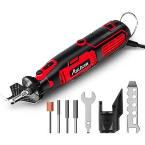 AVID POWER Electric Chainsaw Sharpener, 6 Variable Speeds Chain Saw Sharpening Kit, Chain Saw Sharpener with 3 Diamond Sharpening Bits (4/4.8/5.5mm), for Chainsaw Maintenance