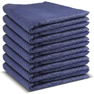 Olympia Tools 7-Pack Heavy Duty Padded Moving Blanket, 72 x 40 in, Packing Blankets for Moving