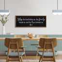 Bless the Food Before Us Sign Wall Decor 40"X15" Large Farmhouse Dining Room Wall Decor Framed Wood Rustic Home Wall Art Kitchen Decoration (Wood Black)