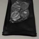 ToLanbbt Mini Fridge Silicone Mat with 4 Base Raisers - 24" x 24" x 0.8" Mini Fridge Drip Tray Under Refrigerator Mat Carpet Floor Protector Leak-Resistant Portable AC Pan for Washing Machine, Black