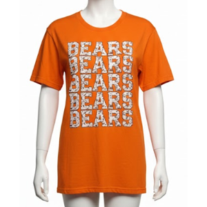 Orange Bears Shirt Size XL
