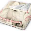 Horse Soft Cozy Blanket White Horses Throw Blanket Super Plush Warm Stuff Lightweight Fleece Flannel Blankets Gifts for Women Girls Men Kids Adults 50"X40"