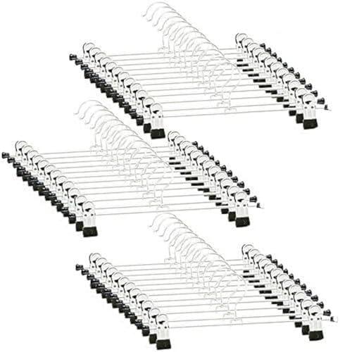 GoodtoU Skirt Hangers with Clips - Pants Hanger 36 Pack Metal Hanger for Pant Jeans Skirt Clip Hangers for Pant Heavy Duty