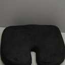 Bookishbunny Lumbar Back Cushion and Non Slip Seat Cushion (Black, Seat Cushion)