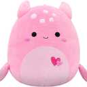Squishmallows Original 12in Artin The Pink Loch Ness Monster with Hearts  Official Jazwares Valentine Plush (Medium)