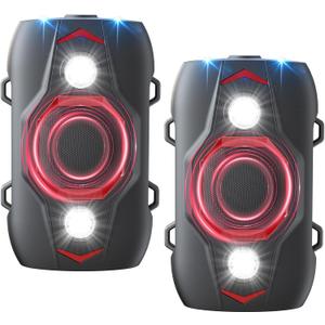 Rodent Repellent for Car Engines - Ultrasonic Mouse Repellent Under Hood, Upgraded 4 LED Strobe Lights, Plug-in & Battery Powered, Keep Rodents Out of Car, RV, Garage, Room, Indoor, Outdoor, Pack of 2