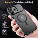 Innaght Magnetic for iPhone 16 Pro Max Case with Stand,Compatible with MagSafe,Rugged,Heavy Duty,Protective case Kickstand,[Built-in Invisible Stand],Black