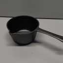 Cedilis 1 Quart/ 32 Ounce Cast Iron Basting Pot with Handle, Heavy Duty Construction Sauce Pot for Grilling and Oven, Black