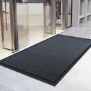 Extra Large Front Door Mat, 5 x 3 Feet Indoor Outdoor Entrance Mat, Heavy Duty Commercial Floor Mats, Non-Slip Rubber Backing Doormat for Entryway, Waterproof, Low-Profile, Easy to Clean