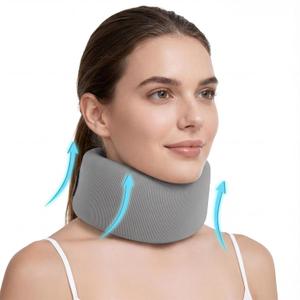 Neck Brace - Memory Foam Neck Brace for Neck Pain and Support, Adjustable Cervical Collar Keep Vertebrae Stable, Relief of Cervical Spine Pressure, Ideal for Travel, Workers & Neck Injury Recovery