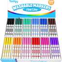 Toidgy 288 PCS Washable Markers for Kids, Colored Markers Bulk for School, Thin Marker Set in 12 Assorting Colors, Fine Line Marker with Conical Tip, Back to School Supplies, Classroom Must Haves
