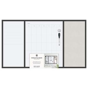 U Brands Wood Frame Dry Erase Command Center
20" x 35"