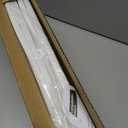 White Rectangle Lamp Shades Set of 2, 16"L x 8"W x 10"H, Large Replacement Lampshades for Table Lamps Floor Lamps, Natural Linen Bedside Lamp Shades, Spider, Harp Holders Included, Easy Assembly