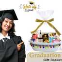 YELLOW LOTUS Large Gift Baskets Empty To Fill - 14 Cute Christmas Gift Baskets Empty for Women, Men, Graduation, Baby Toy Storage Boho Nursery Decor, White