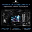 Thermalright Wonder Vision 360 Turbo ARGB Black CPU Water Cooler, 60HZ Curved Screen with 2400x1080 Resolution,for AM4/AM5,Intel LGA1851/1700,6.67in 3D Screen High Performance Pump,3000RPM Fan Speed