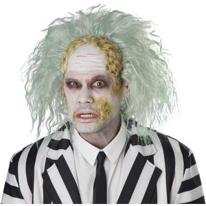 California Costumes Men's Obnoxious Ghost Bald Cap Wig, Green/Gray, One Size