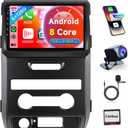 8 Core 6G+128G Rimoody Car Radio for Ford F150 SVT Raptor 2009 2010 2011 2012, Android Car Stereo Wireless Carplay Mirror Link GPS WiFi 9 Inch Touch Screen Bluetooth FM DSP + Backup Camera