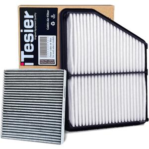 Engine & Cabin Air Filter Kit for Civic 2.0L (2016-2025), HRV HR-V (2023-2025), (Naturally Aspirated ONLY), OEM 17220-5BA-A00, CA12051, 80292TF0G01 (NOT FOR Hybrid/Type R)